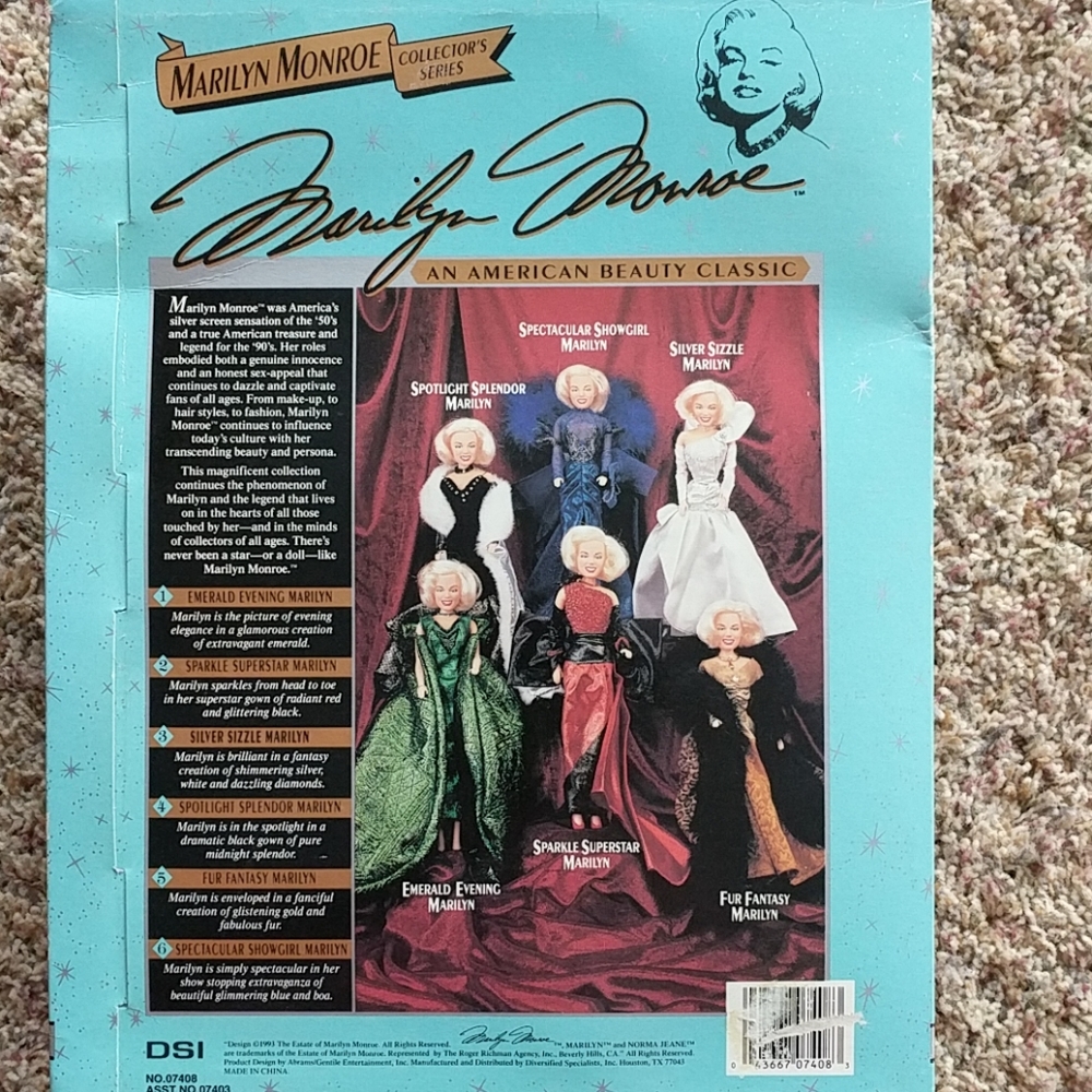 Marilyn Monroe collectors series Barbie doll